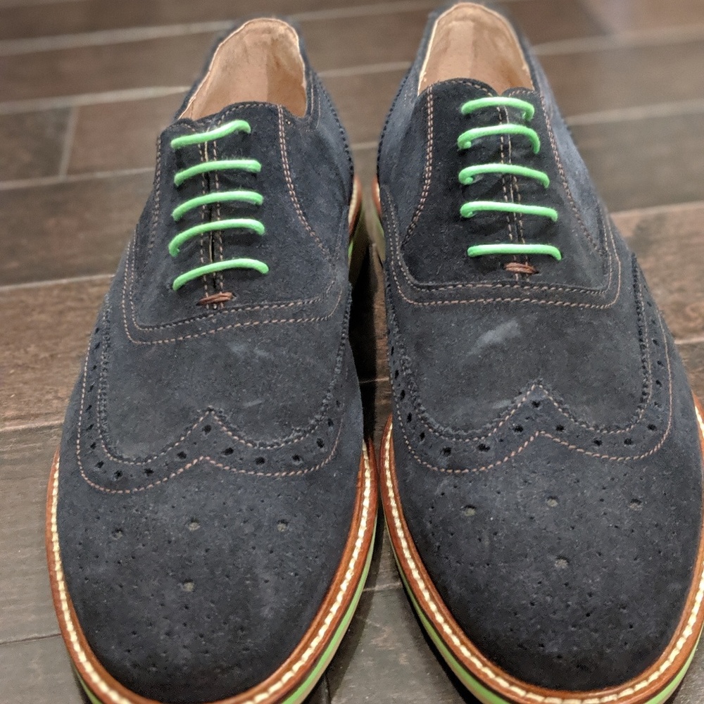 Banana Republic Dark Navy Dress Shoes Men Size 9.5